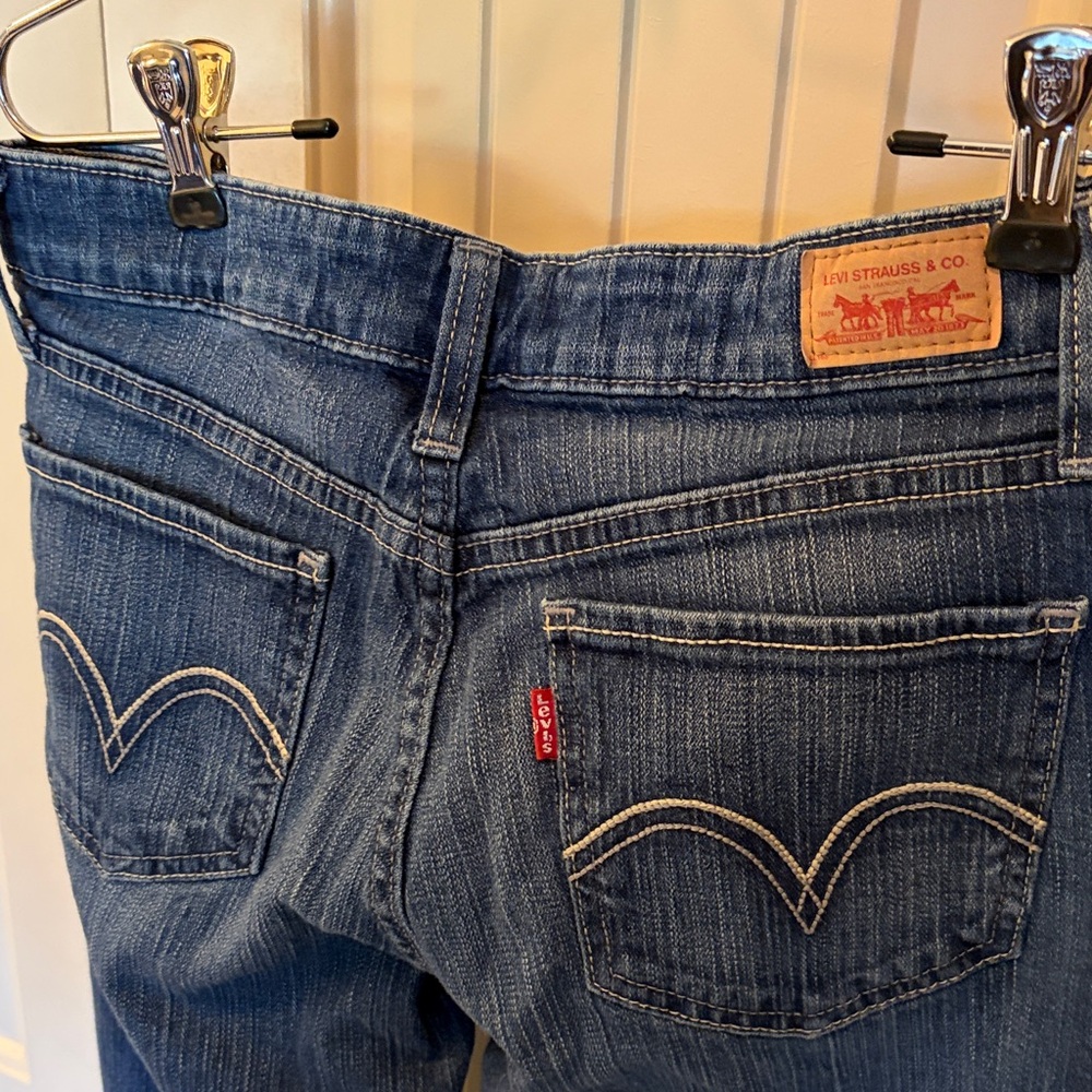 Levi's Dark Blue Flare Jeans - Picture 3 of 5